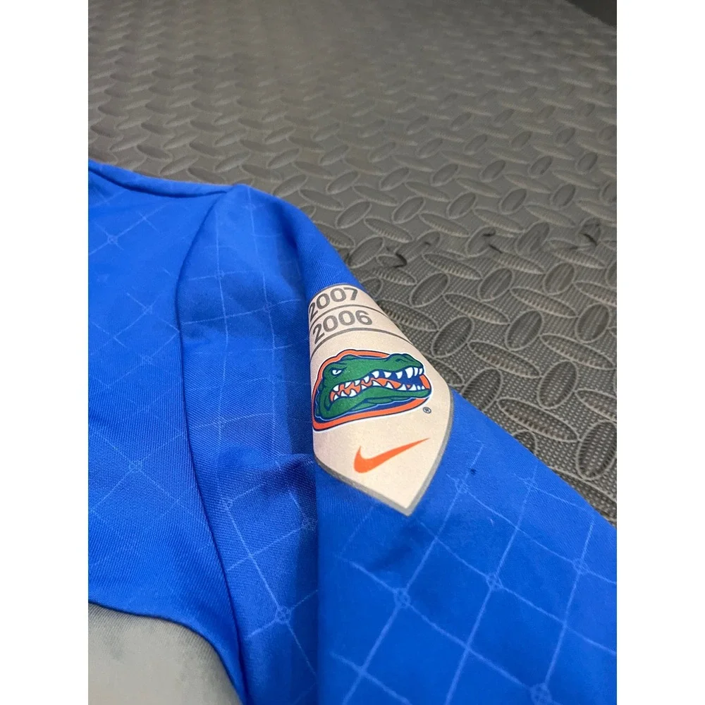 Nike Florida Gators Track Jacket Mens L Blue Gray Full Zip Elite Dri-Fit NCAA